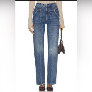MOTHER NWT Riveting Rambler High Waist Zip Sneak Bending The Rules sizes 29